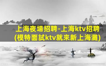 上海夜場招聘-上海ktv招聘(模特面試ktv就來新上海灘)