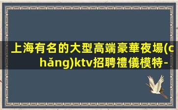 上海有名的大型高端豪華夜場(chǎng)ktv招聘禮儀模特-好上