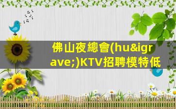 佛山夜總會(huì)KTV招聘模特低