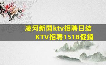 凌河新開ktv招聘日結KTV招聘1518促銷