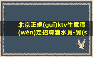 北京正規(guī)ktv生意穩(wěn)定招聘酒水員-實(shí)力團(tuán)隊(duì)
