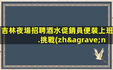 吉林夜場招聘酒水促銷員便裝上班.挑戰(zhàn)權威-逐夢財富的新方法