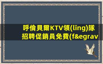 呼倫貝爾KTV領(lǐng)隊招聘促銷員免費(fèi)咨詢免費(fèi)考察