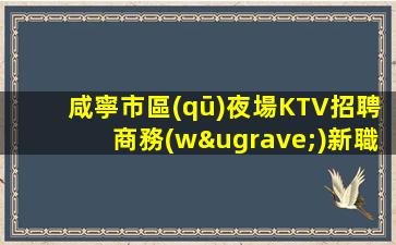 咸寧市區(qū)夜場KTV招聘商務(wù)新職業(yè)人生贏家選對職業(yè)