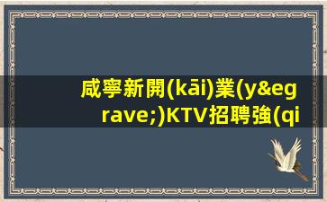 咸寧新開(kāi)業(yè)KTV招聘強(qiáng)推新人