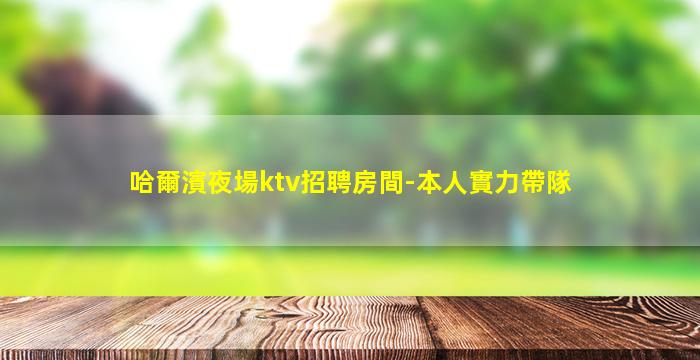 哈爾濱夜場ktv招聘房間-本人實力帶隊