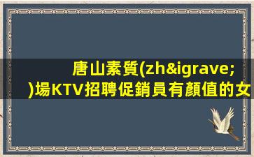 唐山素質(zhì)場KTV招聘促銷員有顏值的女孩兼職晚班日結(jié)