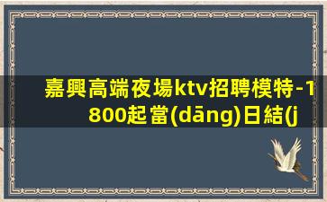 嘉興高端夜場ktv招聘模特-1800起當(dāng)日結(jié)清做夜場跟我就對