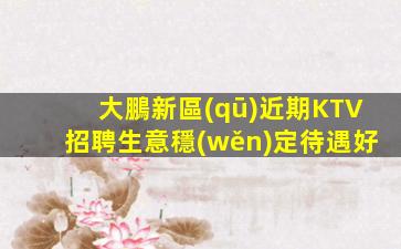 大鵬新區(qū)近期KTV招聘生意穩(wěn)定待遇好