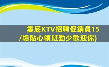 婁底KTV招聘促銷員15/場貼心領班勤少歡迎你)