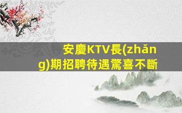 安慶KTV長(zhǎng)期招聘待遇驚喜不斷