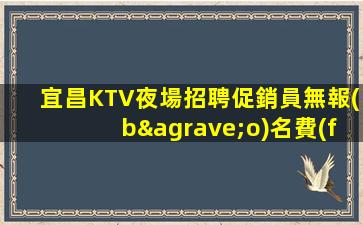 宜昌KTV夜場招聘促銷員無報(bào)名費(fèi)入職費(fèi)等一切費(fèi)用