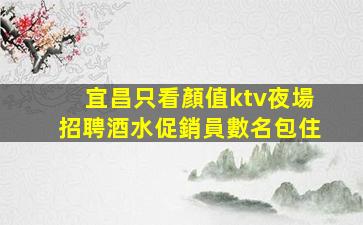 宜昌只看顏值ktv夜場招聘酒水促銷員數名包住