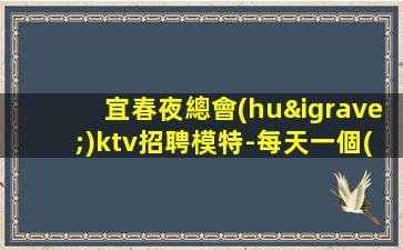 宜春夜總會(huì)ktv招聘模特-每天一個(gè)班起
