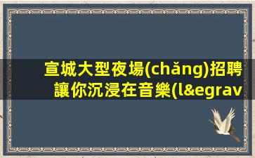 宣城大型夜場(chǎng)招聘讓你沉浸在音樂(lè)和歡樂(lè)之中.招募新成員