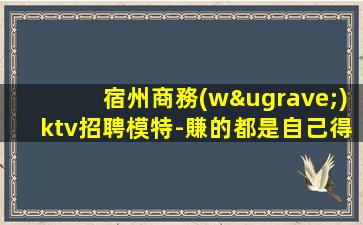 宿州商務(wù)ktv招聘模特-賺的都是自己得