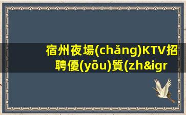 宿州夜場(chǎng)KTV招聘優(yōu)質(zhì)生意超一流每天好上班
