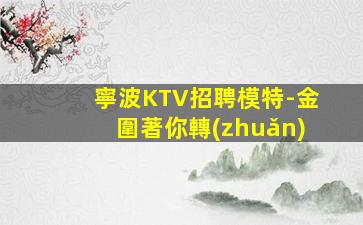寧波KTV招聘模特-金圍著你轉(zhuǎn)