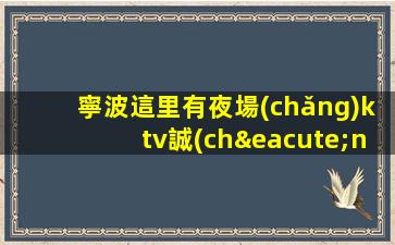 寧波這里有夜場(chǎng)ktv誠(chéng)聘-歡迎每位歸來
