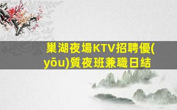 巢湖夜場KTV招聘優(yōu)質夜班兼職日結
