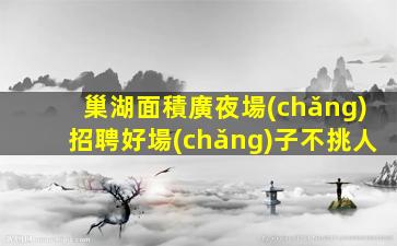 巢湖面積廣夜場(chǎng)招聘好場(chǎng)子不挑人
