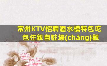 常州KTV招聘酒水模特包吃包住親自駐場(chǎng)觀