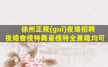 徐州正規(guī)夜場招聘夜總會模特舞臺模特全兼職均可