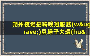 朔州夜場招聘晚班服務(wù)員場子大環(huán)境好