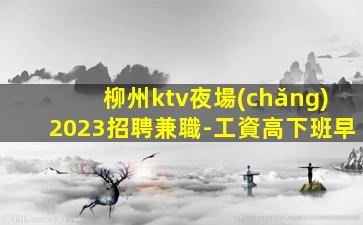 柳州ktv夜場(chǎng)2023招聘兼職-工資高下班早