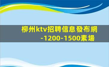 柳州ktv招聘信息發布網-1200-1500素場