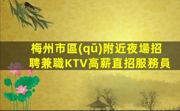 梅州市區(qū)附近夜場招聘兼職KTV高薪直招服務員