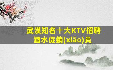 武漢知名十大KTV招聘酒水促銷(xiāo)員