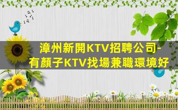 漳州新開KTV招聘公司-有顏子KTV找場兼職環境好