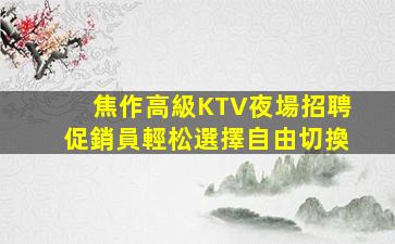 焦作高級KTV夜場招聘促銷員輕松選擇自由切換
