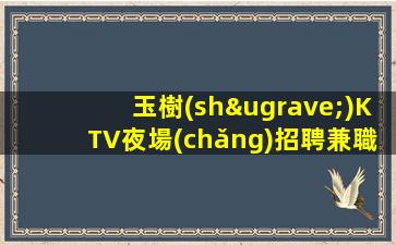 玉樹(shù)KTV夜場(chǎng)招聘兼職高薪日結(jié)15年經(jīng)驗(yàn)