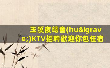 玉溪夜總會(huì)KTV招聘歡迎你包住宿