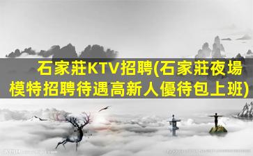 石家莊KTV招聘(石家莊夜場模特招聘待遇高新人優待包上班)