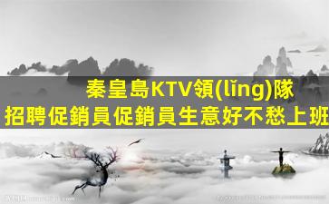 秦皇島KTV領(lǐng)隊招聘促銷員促銷員生意好不愁上班