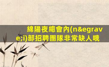 綿陽夜總會內(nèi)部招聘團隊非常缺人哦