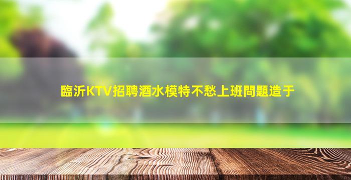 臨沂KTV招聘酒水模特不愁上班問題造于