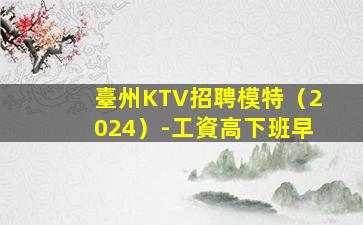 臺州KTV招聘模特（2024）-工資高下班早