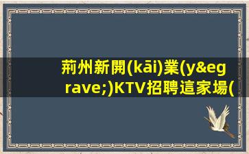 荊州新開(kāi)業(yè)KTV招聘這家場(chǎng)子最穩(wěn)定