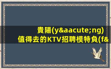 貴陽(yáng)值得去的KTV招聘模特負(fù)債看過來(lái)