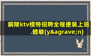 銅陵ktv模特招聘全程便裝上班.體驗(yàn)自由