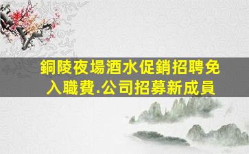 徐州夜場招聘
