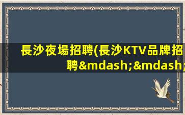 長沙夜場招聘(長沙KTV品牌招聘——打造舒適和諧的工作氛圍)