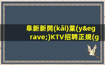 阜新新開(kāi)業(yè)KTV招聘正規(guī)夜店不收任何費(fèi)用