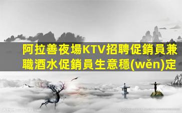 阿拉善夜場KTV招聘促銷員兼職酒水促銷員生意穩(wěn)定