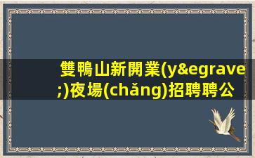 雙鴨山新開業(yè)夜場(chǎng)招聘聘公主工資日結(jié)