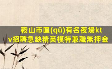 鞍山市區(qū)有名夜場ktv招聘急缺精英模特兼職無押金